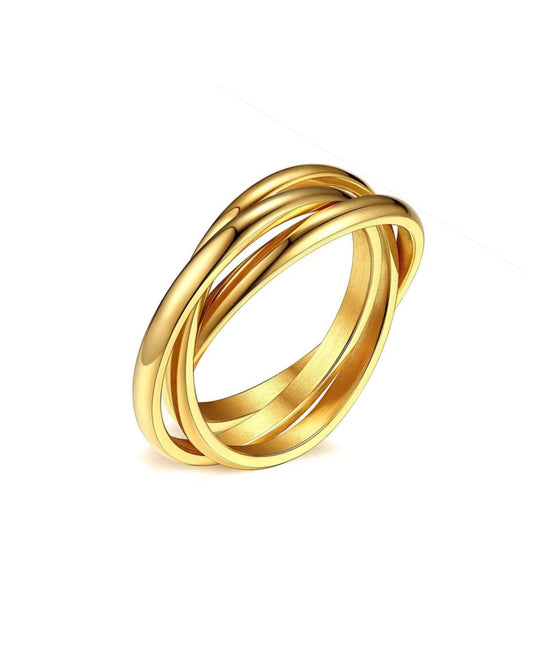 Trinity Ring | 18K Vergoldet