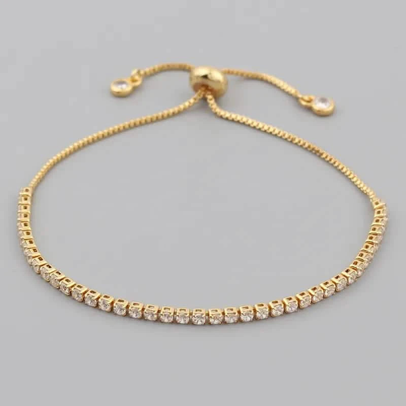 Isabel Tennis Armband | 18K Vergoldet