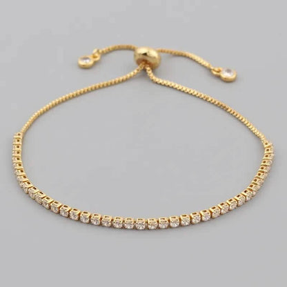 Isabel Tennis Armband | 18K Vergoldet