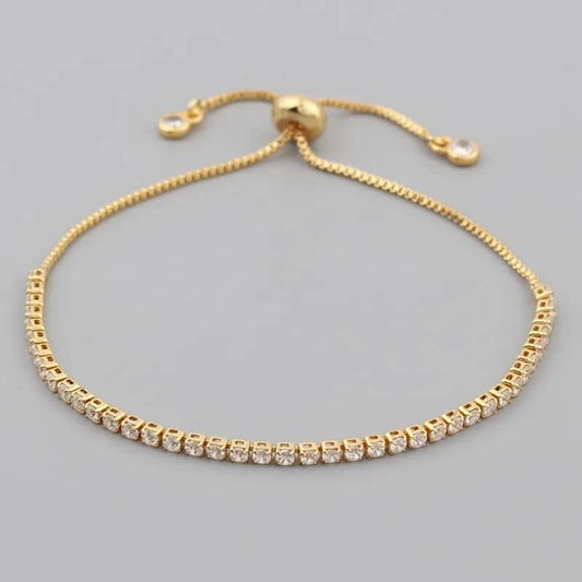 Isabel Tennis Armband | 18K Vergoldet