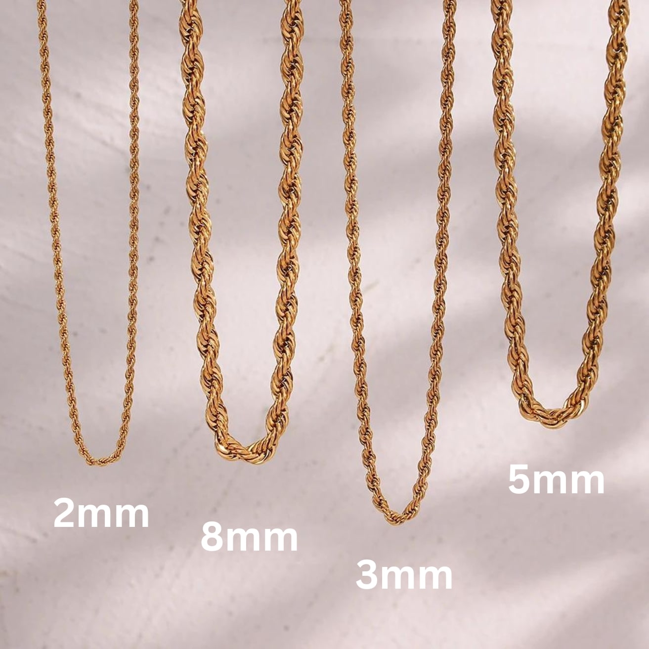 Coco Rope Halskette | 18K Vergoldet